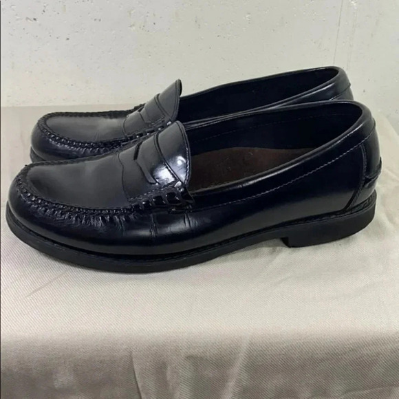 Rockports 11W comfort‎ DMX black penny loafers - Picture 1 of 8